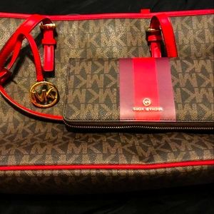 Michael kors purse and wallet